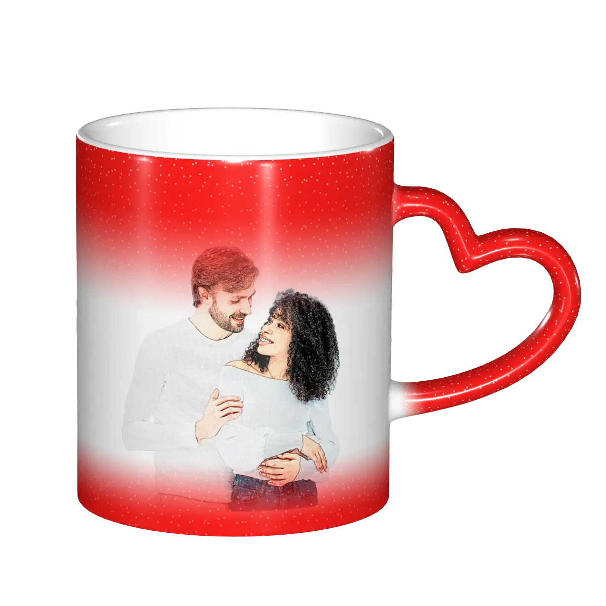 Custom Mug, Coffee Mug with Photo - Color-Changing Starry Sky