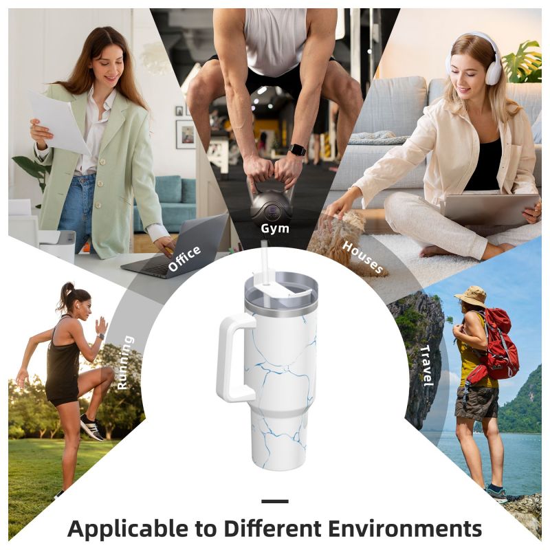40OZ Insulated Tumbler with Handle